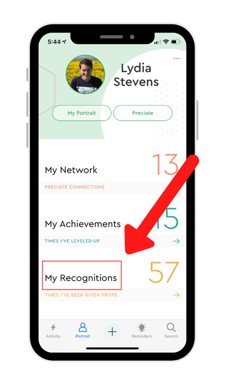 my recognitions - mobile app